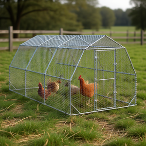 Enclos à poules en acier galvanisé, durable, pour usage extérieur - Product Image 2