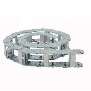 Full Enclosed Cable Track Flexible Cable Carrier Stainless Steel Metal Cable Chain