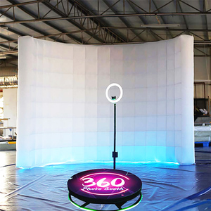 แหวนไฟ LED แบบหมุนได้สำหรับงานกิจกรรมบูธถ่ายภาพ360พร้อมกล่องฉากหลังสำหรับ360 - Product Image 3