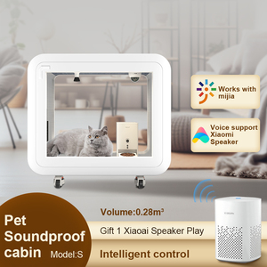 Cyspace - Caseta Moderna, Pequeña y Portátil <span class=keywords><strong>para</strong></span> Mascotas, Insonorizada, Jaula <span class=keywords><strong>para</strong></span> Perros y <span class=keywords><strong>Gatos</strong></span>, Cabina Insonorizada de Aluminio - Product Image 5