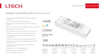Fuente de Alimentación DALI 20W NFC con Especificaciones para EE. UU., Programable por Campo Cercano, Corriente Constante, Temperatura de Color