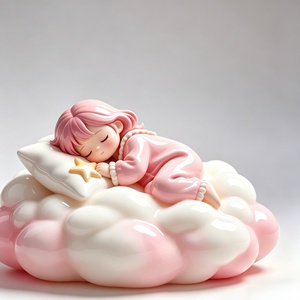 Sogni dolci tra le nuvole. Questa scultura è stata scolpita e realizzata da Bozhiyi Art. - Product Image 2