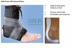 สายรัดข้อเท้าแบบปรับได้ สำหรับกีฬา ป้องกันข้อเท้า พร้อมเชือกผูก - Product Image 3