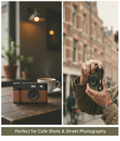 Kamera Retro Baru Murah Tanpa Layar dengan Sensor CMOS Baterai Lithium Isi Ulang Flash Xenon
