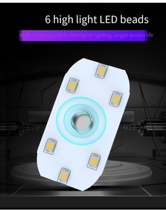 Xe nội thất RGB LED cảm biến ánh sáng USB có thể sạc lại cảm ứng chuyển đổi ánh sáng tự động không dây môi trường xung quanh đèn đọc sách ánh sáng xe nội thất đèn - Product Image 3