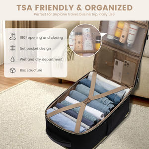 LOVEVOOK 40L <span class=keywords><strong>Bolsa</strong></span> <span class=keywords><strong>de</strong></span> viaje <span class=keywords><strong>de</strong></span> lujo Impermeable 17in Vuelo Mochila para computadora portátil con organizador <span class=keywords><strong>de</strong></span> equipaje para Mujeres Hombres Viaje <span class=keywords><strong>de</strong></span> <span class=keywords><strong>trabajo</strong></span> <span class=keywords><strong>de</strong></span> vacaciones - Product Image 4