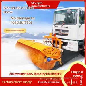 Municipal Road Winter Snow Removal Mainframe Car Snow Removal Rolling <b>Brush</b> Load Snow Removal Rolling <b>Brush</b> Winter Snow <b>Shovel</b> - Product Image 1