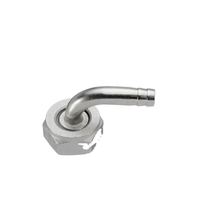 Conector de grifo para elaboración de cerveza, codo de 90 grados para tubo de escape, tuerca hexagonal, arandela, junta, rosca estándar de 5/8 pulgadas, accesorios de bar