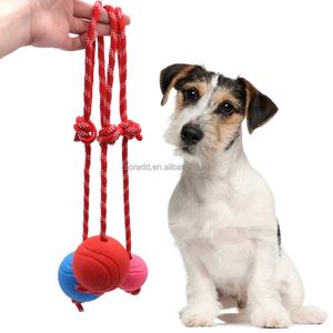 3 Sizes RED Bite Resistant <b>Dog</b> Solid TPR Rubber Bouncy Chew Toy <b>Ball</b> <b>for</b> Pet Training Funny with Custom Logo - Product Image 3