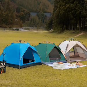 Tentes de <span class=keywords><strong>camping</strong></span> automatiques tendance pour 3-4 personnes, toutes saisons, en tissu Oxford 2000-3000mm, vente en gros - Product Image 1