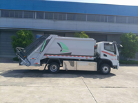 Camion à ordures électrique à compression 12T, nouvelle énergie, 4x2, chargement arrière, zéro émission, taux de compactage élevé, véhicule municipal