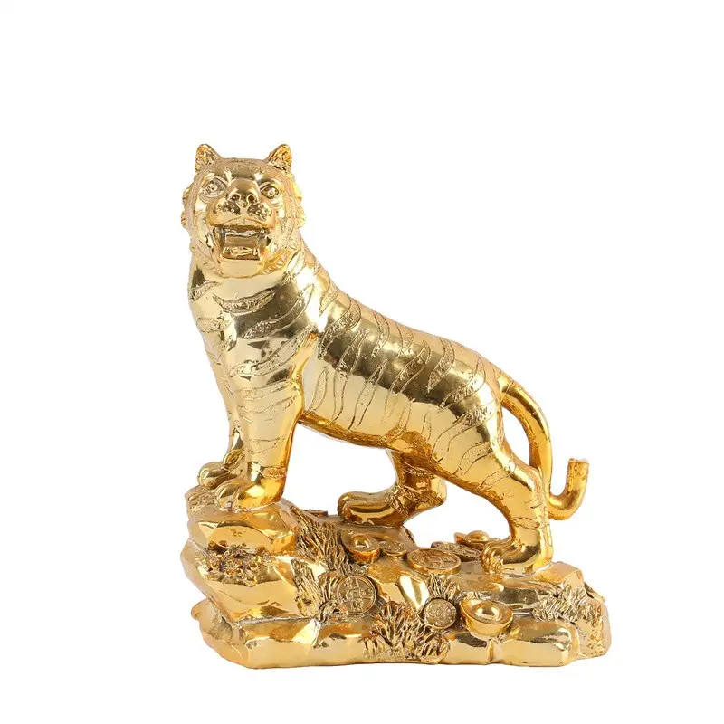 Resin Crafts Electroplated Tiger