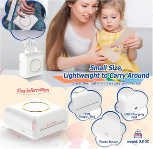 <span class=keywords><strong>Mini</strong></span> <span class=keywords><strong>imprimante</strong></span> de reçus, portable, sans encre, <span class=keywords><strong>imprimante</strong></span> <span class=keywords><strong>photo</strong></span> de poche BT pour <span class=keywords><strong>iPhone</strong></span>, machine à créer des autocollants thermiques, <span class=keywords><strong>imprimante</strong></span> d'étiquettes - Product Image 4