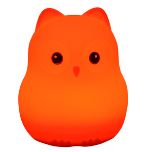 Lampe LED de nuit en silicone souple pour chambre d'enfant avec ourson et hibou dans la chambre à coucher - Product Image 5