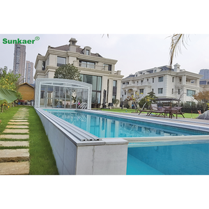 <span class=keywords><strong>Precio</strong></span> <span class=keywords><strong>de</strong></span> fábrica residencial, venta al por mayor, techo al aire libre, cubierta <span class=keywords><strong>de</strong></span> solárium, cerramientos <span class=keywords><strong>de</strong></span> piscina, cubierta <span class=keywords><strong>de</strong></span> piscina retráctil - Product Image 5