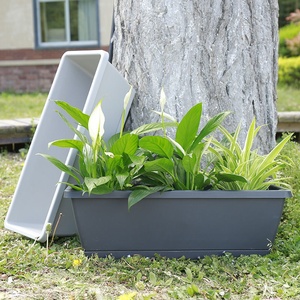 Ensemble de pots de fleurs en plastique polyvalents : Meubles durables pour l'intérieur et l'extérieur, idéaux pour vos plantes, parfaits pour la décoration de la maison et du jardin - Product Image 4