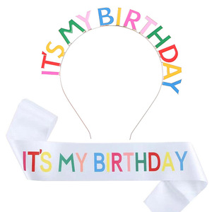 Corona <span class=keywords><strong>de</strong></span> <span class=keywords><strong>Cumpleaños</strong></span> para Mujer, Banda Dorada y Blanca con la Frase 'Feliz <span class=keywords><strong>Cumpleaños</strong></span>', Diadema <span class=keywords><strong>de</strong></span> <span class=keywords><strong>Princesa</strong></span>, Banda <span class=keywords><strong>de</strong></span> <span class=keywords><strong>Cumpleaños</strong></span> para Niña - Product Image 3