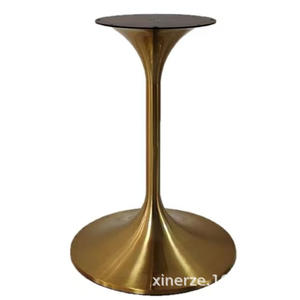 Suporte para Pernas de Mesa em Laje de Tulipas, <span class=keywords><strong>Base</strong></span> para Mesa de Jantar com Acabamento em Mármore, Pernas de Mesa de Conferência, Serviços de Fundição Personalizados em Aço Inoxidável - Product Image 2