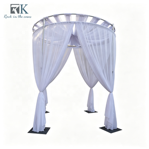 Kit de tréteaux et rideaux en gros, support de toile de fond réglable, support télescopique pour décoration de toile de fond de mariage - Product Image 1