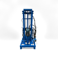 Mini-foreuse hydraulique électrique pour puits d'eau, usage domestique et agricole, équipement de forage monté sur roues et pliable