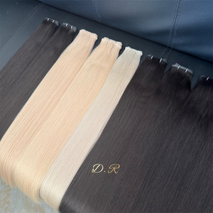 2025 Top qualité longue durée 100% vierge <span class=keywords><strong>russe</strong></span> cuticule aligné cheveux humains pleine longueur trame de cheveux humains Double dessiné génie trame - Product Image 4