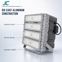 Lumière de tunnel LED modulaire Starlight Series 200W, en aluminium moulé sous pression, 4 unités LED modulaires, support en U réglable