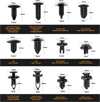 QEEPEI 480 pièces Nouveau kit de fixations automobiles en plastique avec rivets en nylon et POM, outil de retrait de clips de retenue à poussoir pour pièces automobiles
