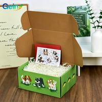 Boîte d'expédition en carton kraft personnalisée avec logo, vente en gros, emballage imprimé uni, boîtes en carton ondulé pour l'emballage