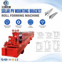 Nouvelle machine de formage à froid pour profilés de structure de montage de panneaux photovoltaïques solaires en métal à grande vitesse