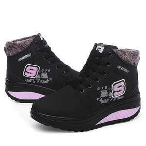 Nuevos <span class=keywords><strong>botines</strong></span> informales para mujer, tacones planos <span class=keywords><strong>de</strong></span> <span class=keywords><strong>invierno</strong></span>, zapatos <span class=keywords><strong>de</strong></span> plataforma cálidos para mujer, <span class=keywords><strong>botines</strong></span> <span class=keywords><strong>de</strong></span> piel gruesa <span class=keywords><strong>de</strong></span> cuero antideslizante para mamá para la nieve - Product Image 5