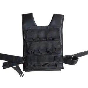 Gilet pesi regolabile da uomo gilet da allenamento ponderato da 30kg con blocchi di ferro gilet pesante per allenamento funzionale