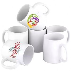 Mug à sublimation en céramique moderne blanc vierge 11oz 15oz – Entrepôt US - Product Image 1