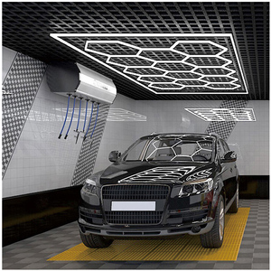 Revestimiento de Piso para Garaje de Grado Comercial, Diseño Encastrable, para Gimnasio, Peluquería, Oficina, con Luces Hexagonales - Product Image 4