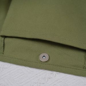 Sac fourre-tout en toile de couleur unie de 16 oz avec poche intérieure, réutilisable, écologique, style féminin, étiquette OEM - Product Image 5