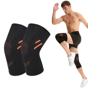 Genouillère de compression unisexe Jstar Sports en tissu tricoté élastique respirant et antidérapant pour la course à pied - Product Image 1