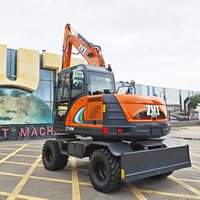 Fournisseur de Confiance – Nouvelle Excavatrice Mobile sur Roues Haute Efficacité 7 et 8 Tonnes pour Petites Mines, Extraction de Pierres et Travaux sur Site