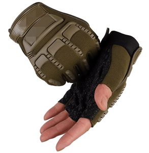 Guantes Tácticos DF sin Dedos con Protección Contra Impactos y Absorción de Vibraciones para Motocicleta - Product Image 4