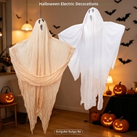 Décoration Lumineuse Géante Électrique de 18m pour Halloween, Fantôme Suspendu avec Capteur de Mouvement, Idéale pour Fêtes d'Horreur et Maisons Hantées - Bestseller Transfrontalier