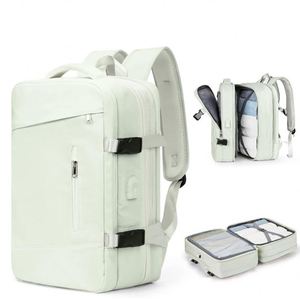 <b>Multifunction</b> Large Capacity Nylon USB <b>Charger</b> Backpack Anti Theft Business Laptop Backpack Bag with Shoe Compartment - Product Image 2