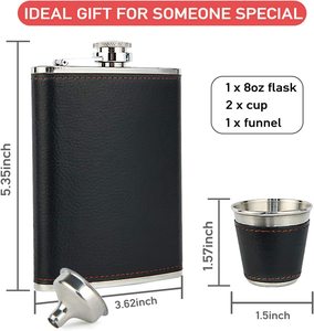 Bộ Quà Tặng Bình Hông 18/8 6 Oz Kèm Ảnh Và Phễu - Product Image 4