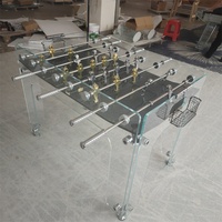 Baby-foot sur mesure exquis avec verre trempé et styles variés pour la maison