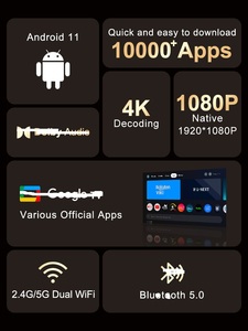 Mini Projector for Smartphone P20 Google <b>TV</b> Android 13 LED 500 Lumens 4K Smart With Stereo and <b>Portable</b> Design P20 GTV High-Defi - Product Image 6