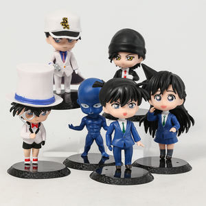 6 unids/set <span class=keywords><strong>Detective</strong></span> <span class=keywords><strong>Conan</strong></span> Anime figura con Base Anime figura de juguete modelo de 10cm - Product Image 5