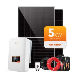 Ue Kit Panel surya lengkap di Grid, Kit Panel energi surya 3Kw 5Kw 10 Kw 20Kw