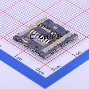 TF-107 SD Card / Memory Card Connector SMD Connector Card Tray Type MicroSD Card (TF Card) Card Holder 1.35mm - Product Image 2