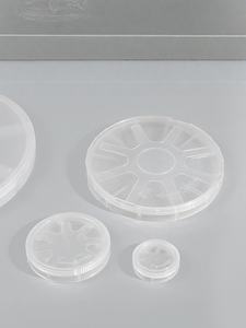 Boîte de transport pour plaques monocouche <span class=keywords><strong>Hinix</strong></span> de 1 pouce de diamètre - Recyclable - Utilisation optique - Comprend un couvercle et un ressort - 10 ensembles/paquet - Product Image 3