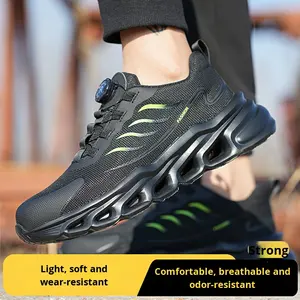 Chaussures <span class=keywords><strong>de</strong></span> sécurité d'été pour le travail avec bouton rotatif anti-écrasement et anti-crevaison pour usage industriel pour Amazon Four Wear-Resista - Product Image 5