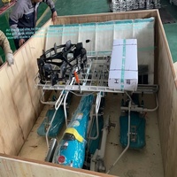 Transplanteuse de riz 4x4 à essence et diesel, haute vitesse, 2 à 8 rangs, pour la plantation de semis de riz, usage agricole, avec garantie d'un an