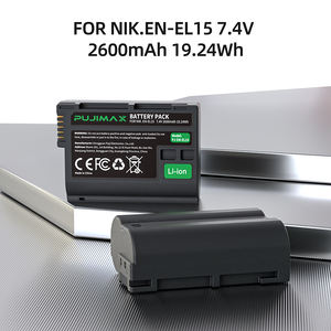 <span class=keywords><strong>Chargeur</strong></span> rapide double fente PUJIMAX avec 2 batteries EN-EL15 pour appareils photo <span class=keywords><strong>Nikon</strong></span> D500 D610 <span class=keywords><strong>D750</strong></span> D800 D810 D850 D7000 D7100 D7500 - Product Image 3