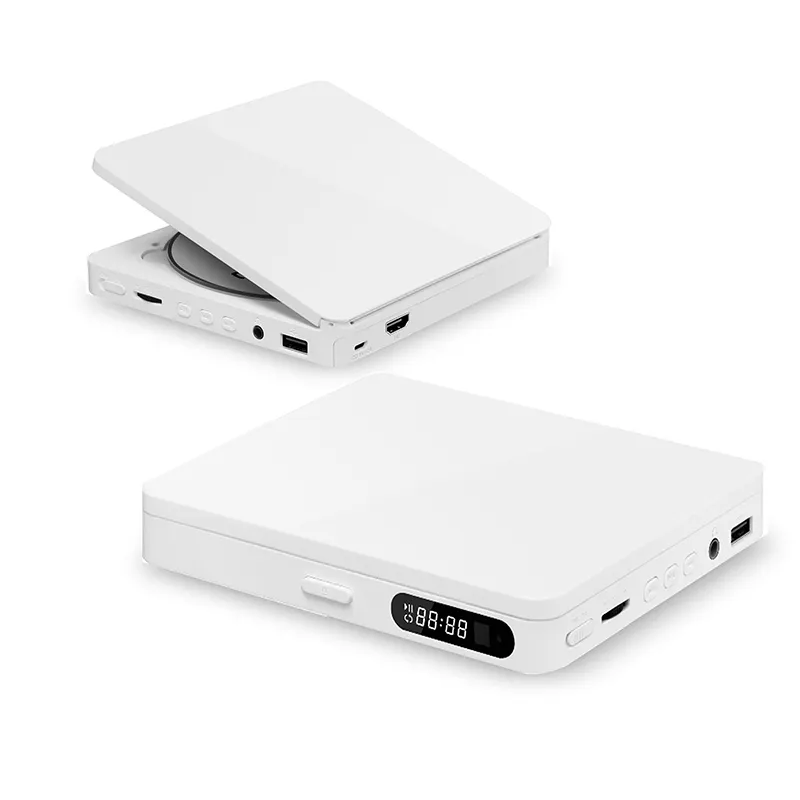 Inveer 개인 디자인 USB C 전원 공급 장치 2 와트 스피커가있는 휴대용 CD 플레이어 모델 M3C